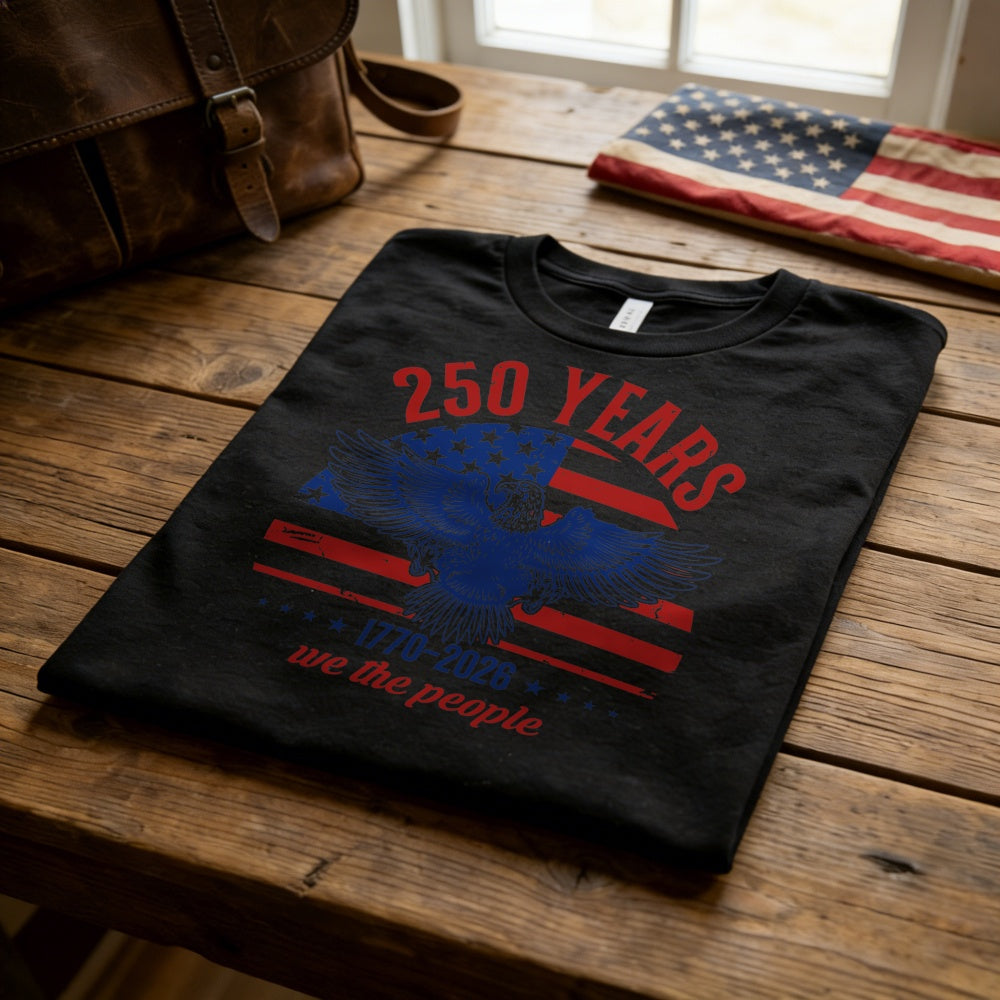 Patriotic Eagle Design Classic T-Shirt 250 Years We The People 1776 2026