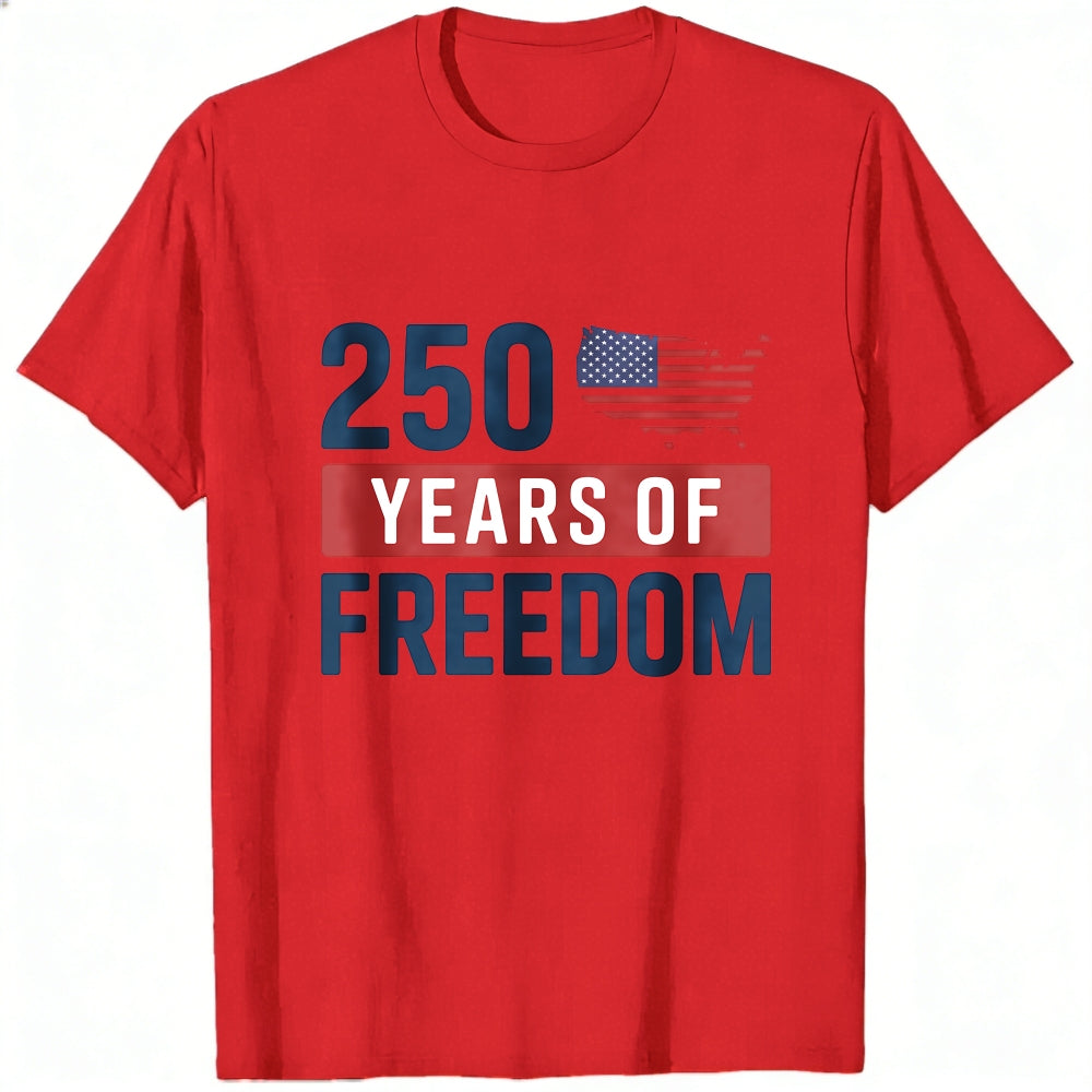 Patriotic American Flag 250 Years Of Freedom Classic T-Shirt