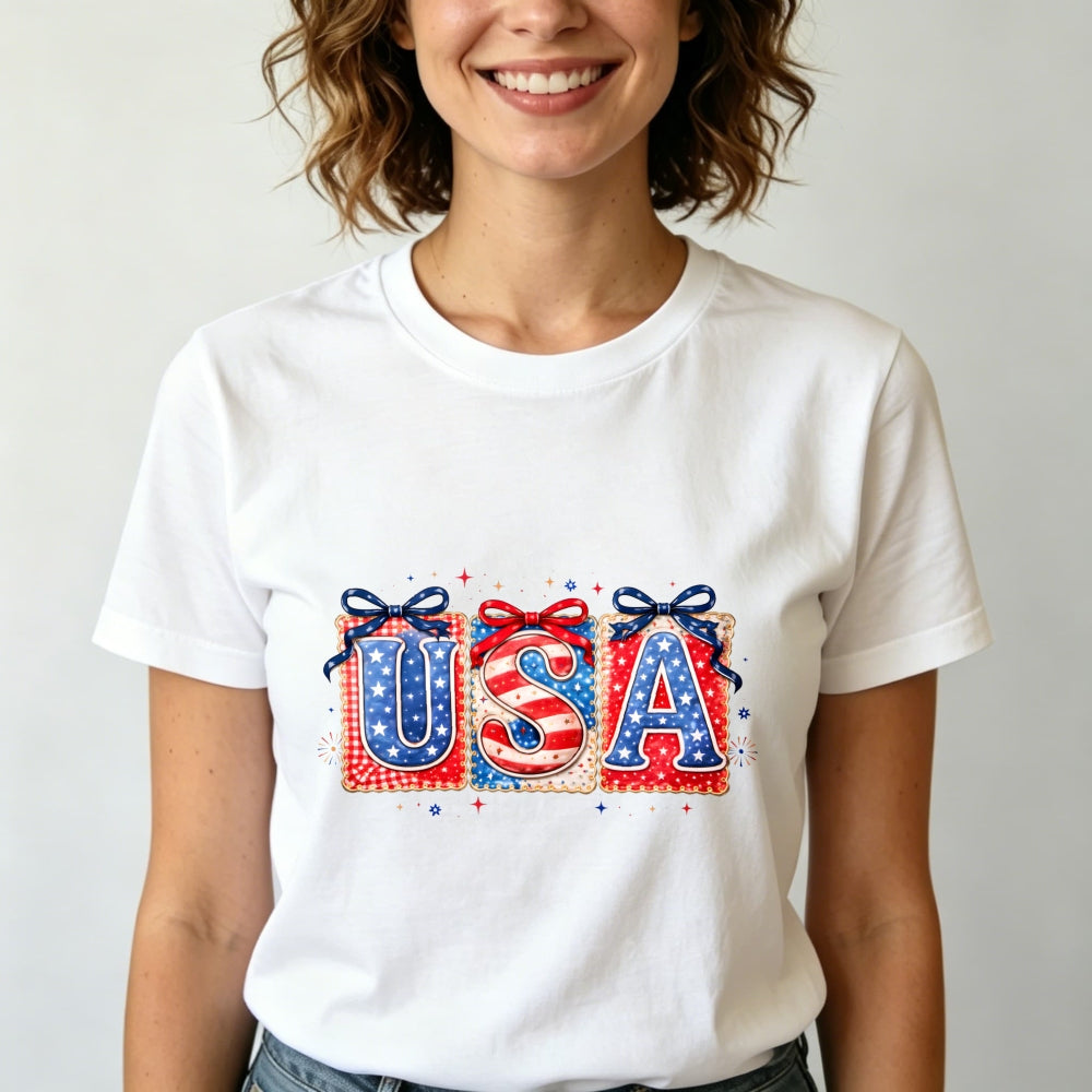 Patriotic Usa Flag Design Classic T-Shirt