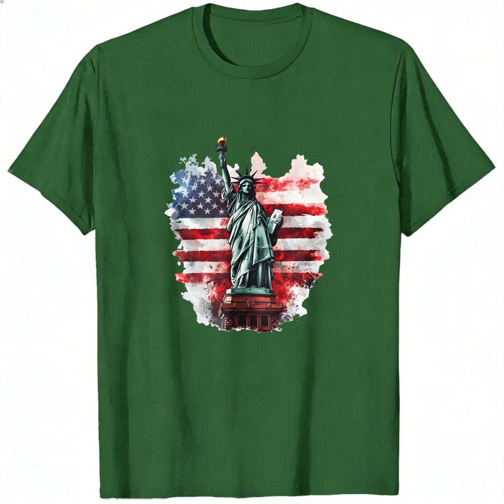 American Flag Statue Of Liberty Classic T-Shirt
