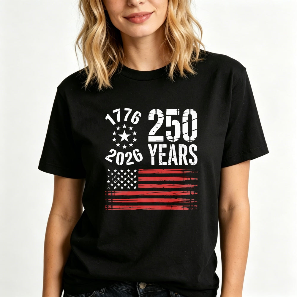 Patriotic American Flag 1776 2026 250 Years Classic T-Shirt