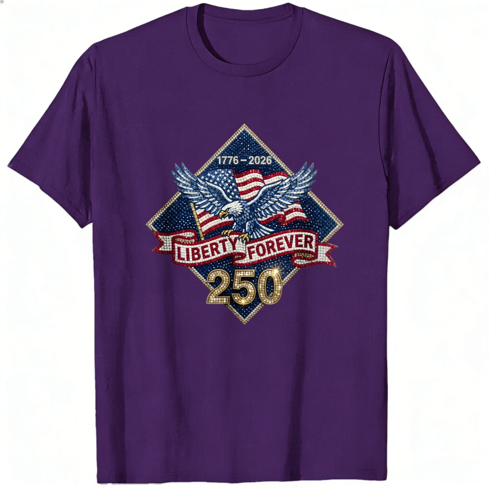 Patriotic Eagle American Flag 1776 2026 Liberty Forever 250 Classic T-Shirt