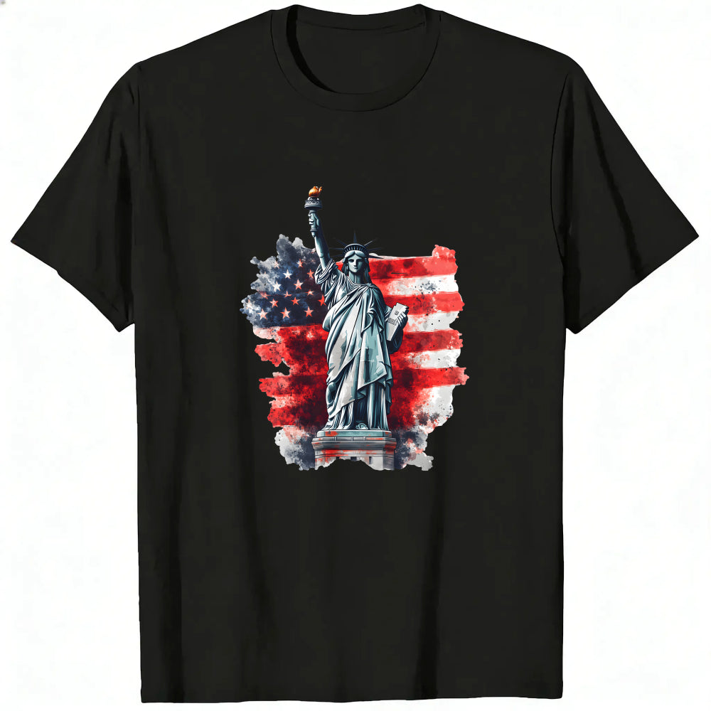 American Flag Statue Of Liberty Classic T-Shirt