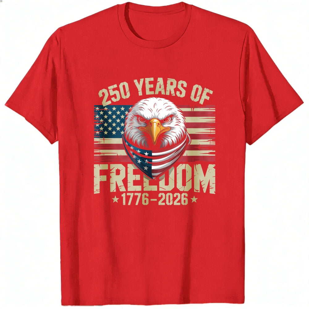 Patriotic Eagle American Flag Classic T-Shirt 250 Years Of Freedom 1776 2026