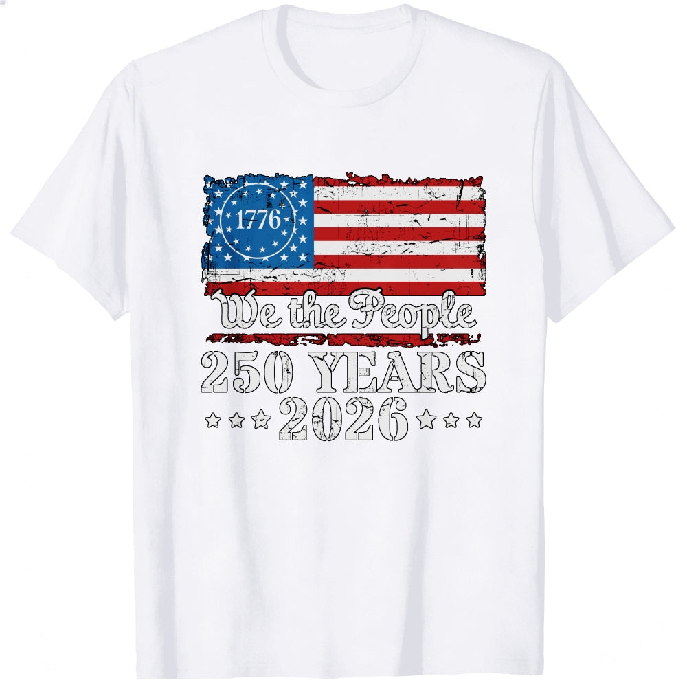 American Flag Patriotic Design Classic T-Shirt We The People 250 Years 2026