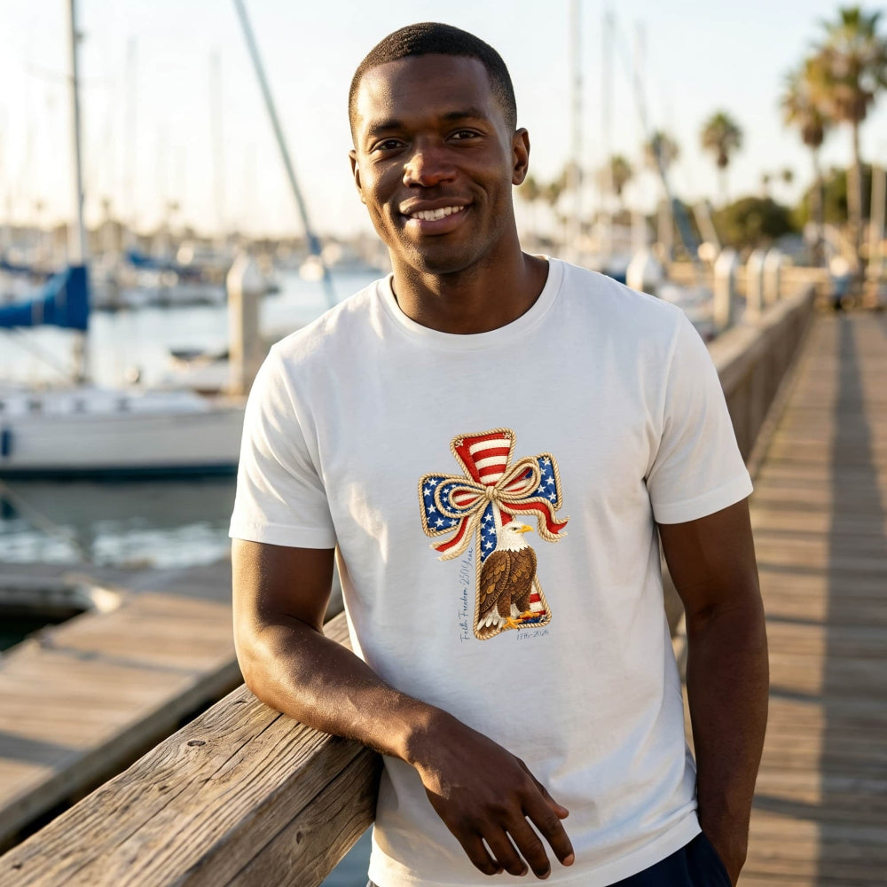 Patriotic Eagle Cross Design Classic T-Shirt