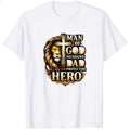 Religious Lion Cross Man Of God Husband Dad Protector Hero Classic T-Shirt