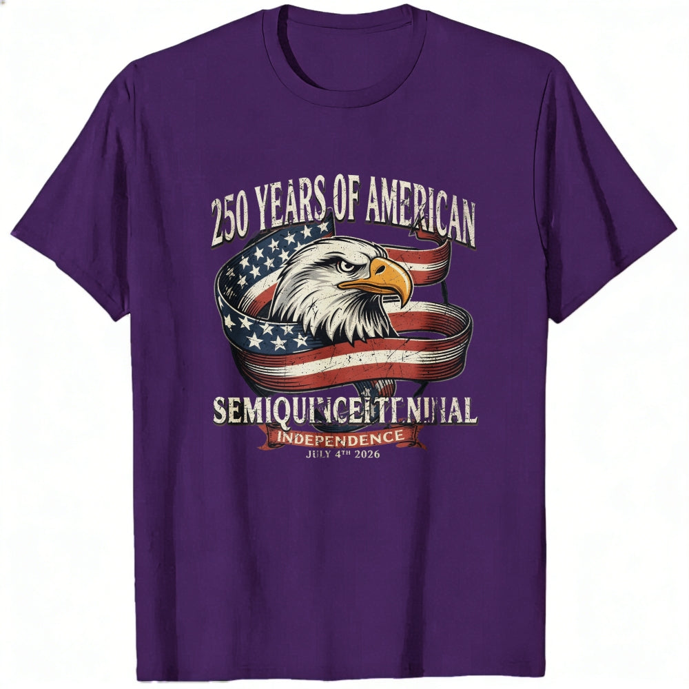 Patriotic American Eagle Design Classic T-Shirt 250 Years Of American Semi Quincentennial Independence July 4th 2026
