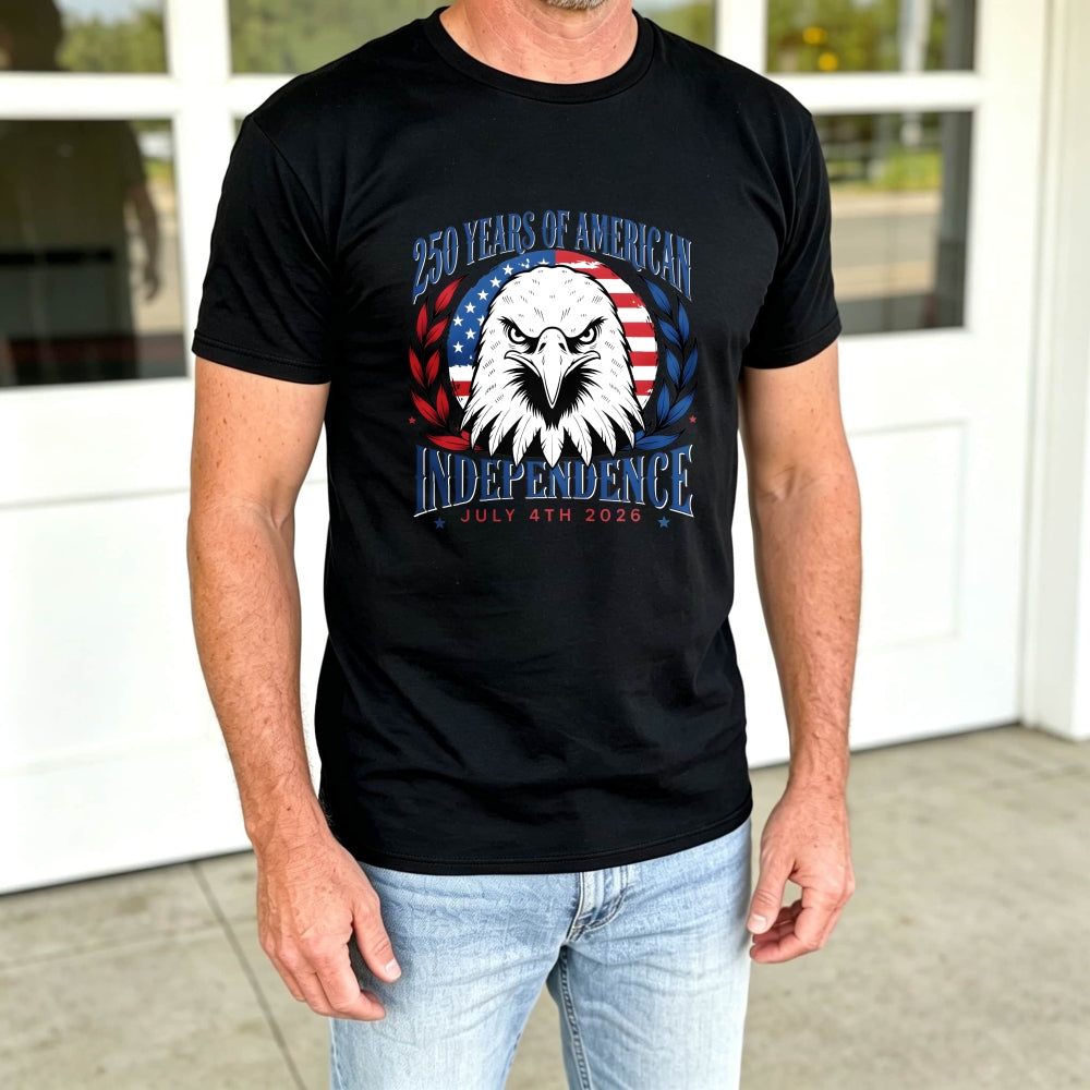Patriotic Eagle American Flag Classic T-Shirt 250 Years Of American Independence July 4th 2026
