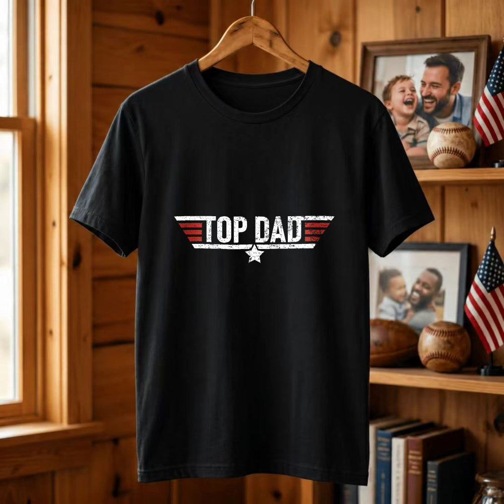 Retro Style Classic T-Shirt Top Dad Wing Design