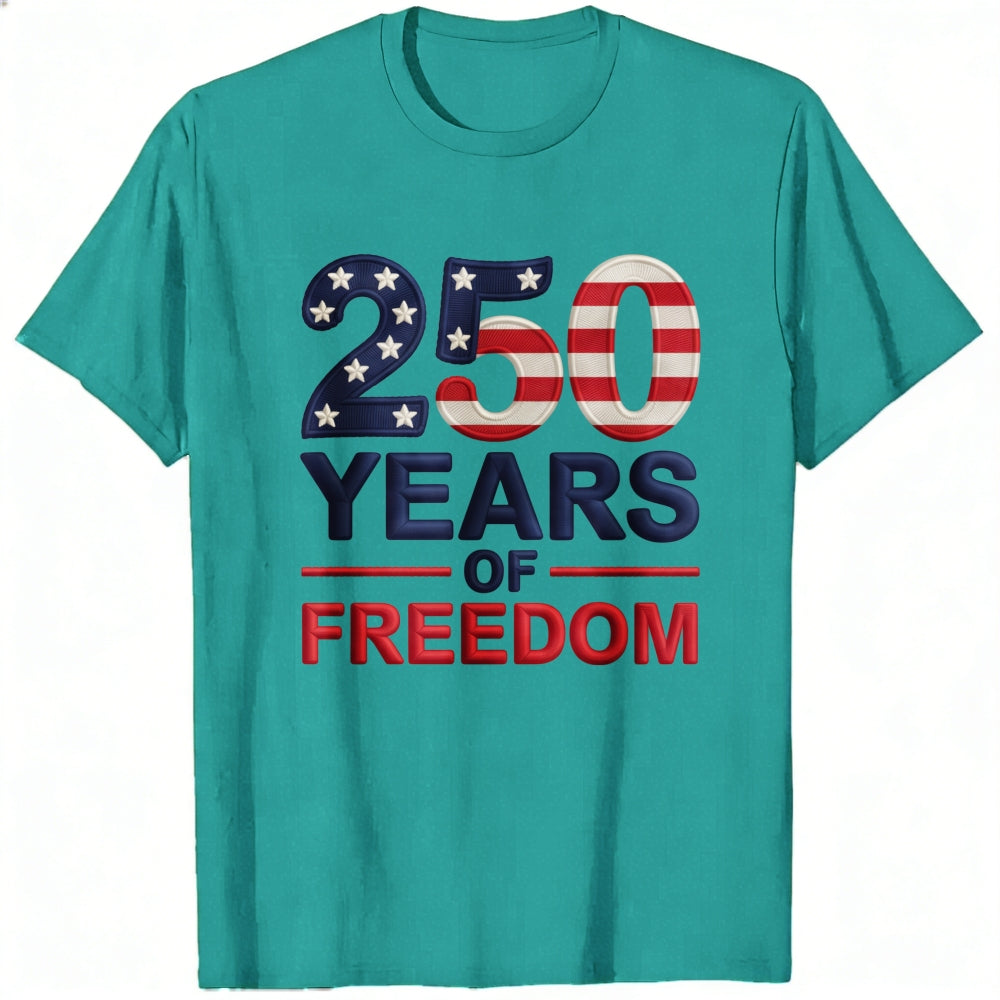 Patriotic American Flag Design Classic T-Shirt 250 Years Of Freedom