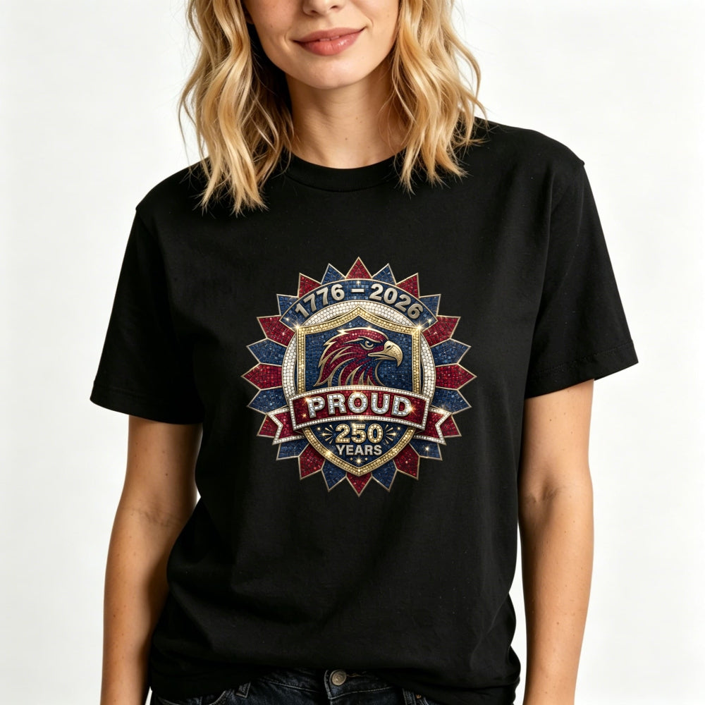 Patriotic Eagle Emblem Classic T-Shirt 1776 2026 Proud 250 Years