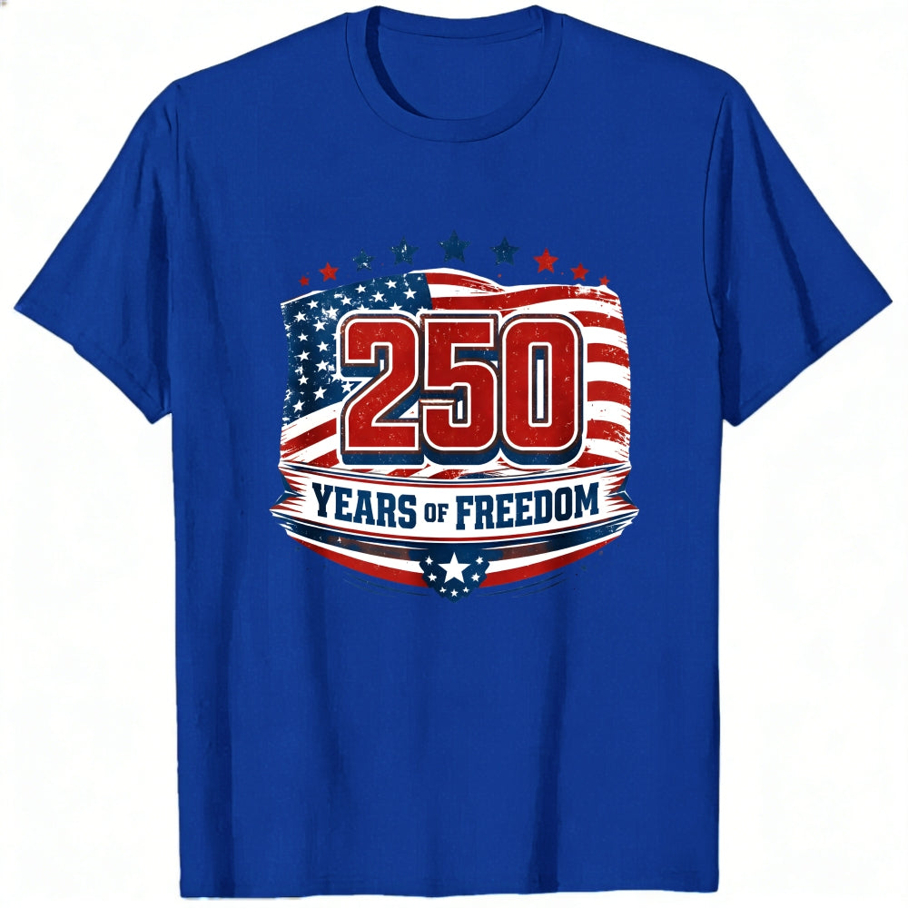 Patriotic American Flag Design Classic T-Shirt 250 Years Of Freedom