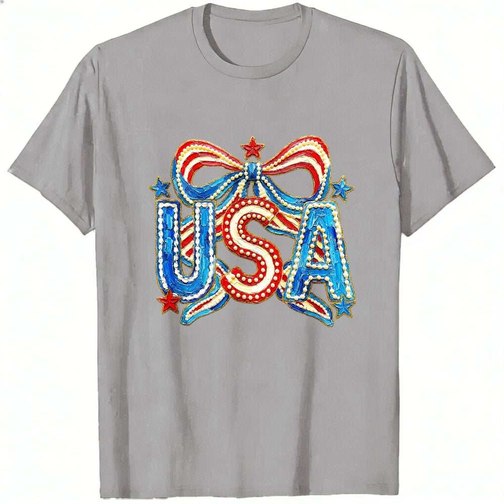 Patriotic Usa Flag Design Classic T-Shirt