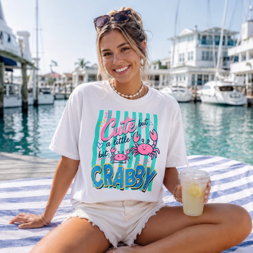Cute But A Little Bit Crabby Crab Ocean Summer Classic T-Shirt