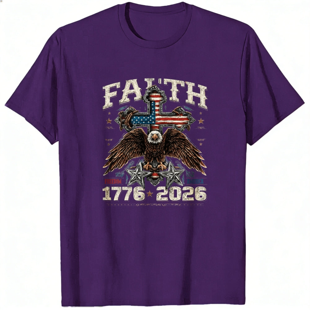 American Eagle Cross Faith Freedom Classic T-Shirt