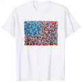 American Flag Floral Design Classic T-Shirt