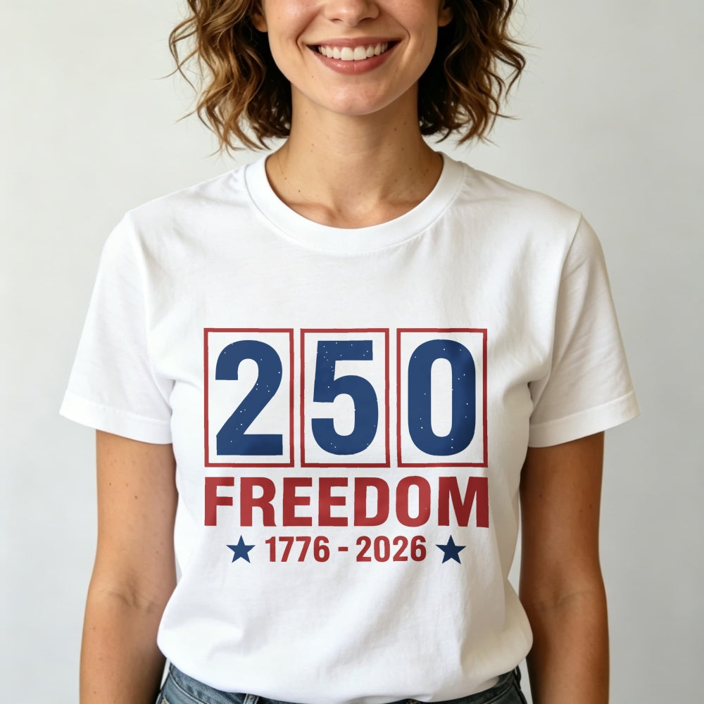 Patriotic American Independence Day 250 Freedom 1776 2026 Classic T-Shirt