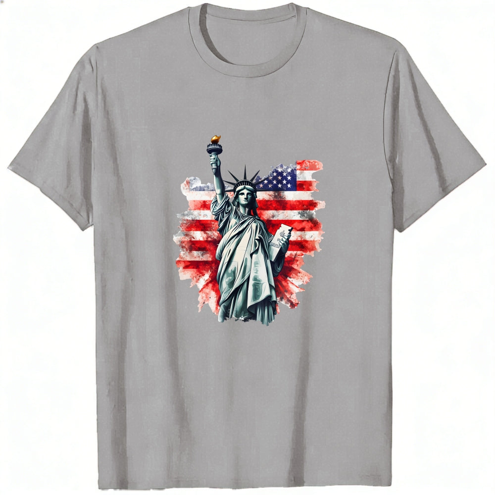 American Flag Statue Of Liberty Classic T-Shirt