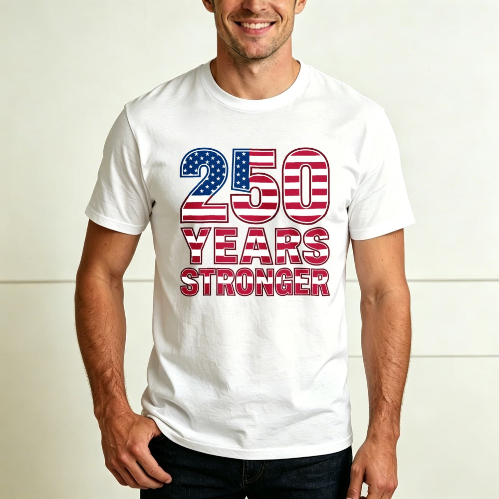 Patriotic American Flag Design Classic T-Shirt 250 Years Stronger