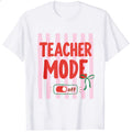 Funny Teacher Mode Off Switch Graphic Classic T-Shirt