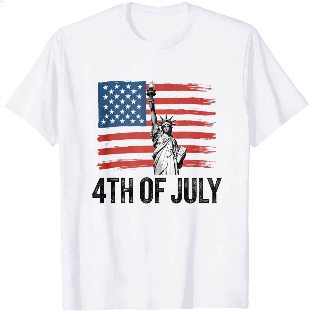 Patriotic American Flag Statue Of Liberty Classic T-Shirt 4th Of July
