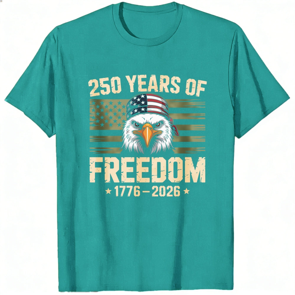 Patriotic Eagle American Flag Classic T-Shirt 250 Years Of Freedom 1776 2026