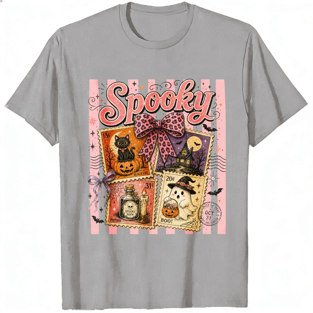 Vintage Halloween Spooky Stamps Classic T-Shirt