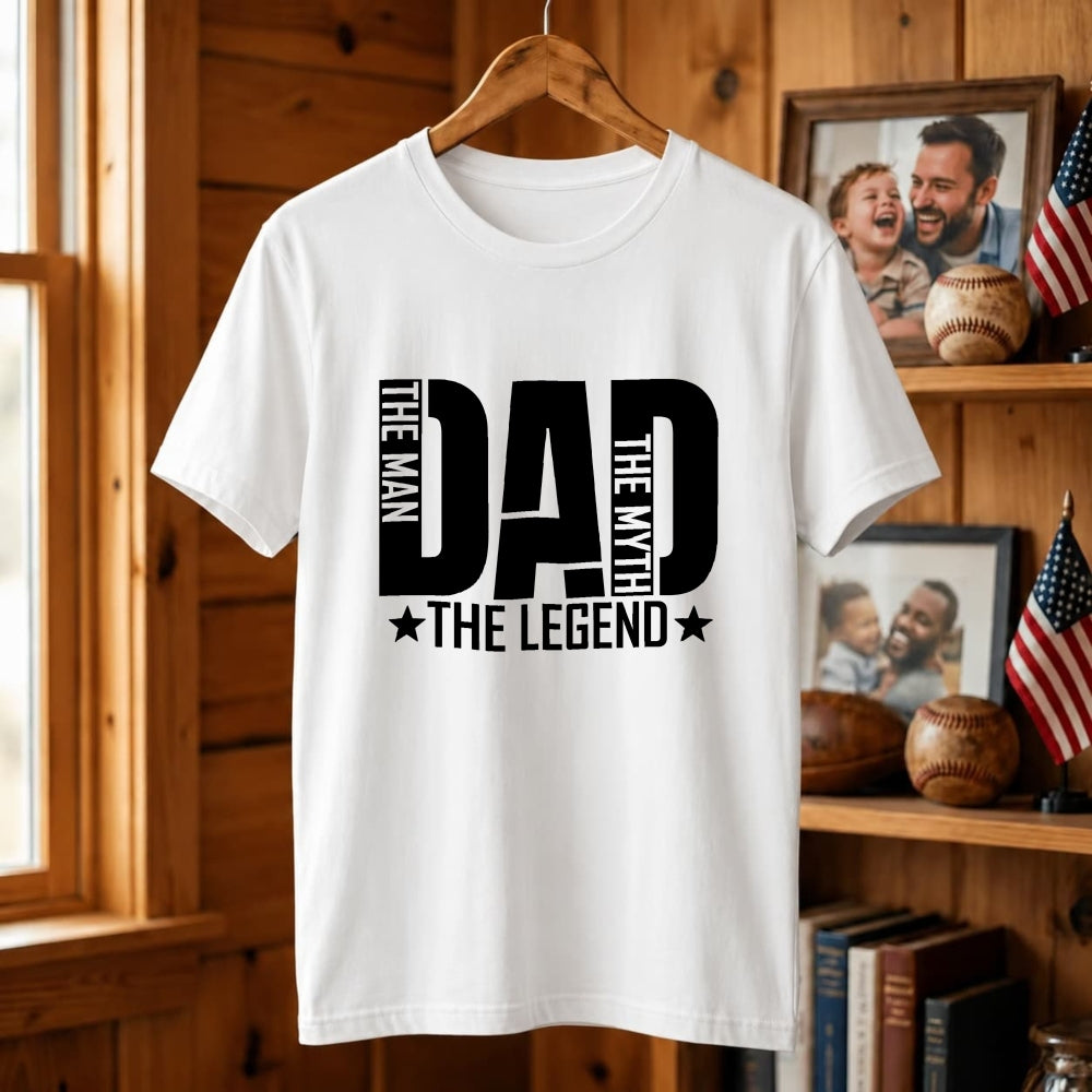 Casual Style Classic T-Shirt Dad The Man The Myth The Legend