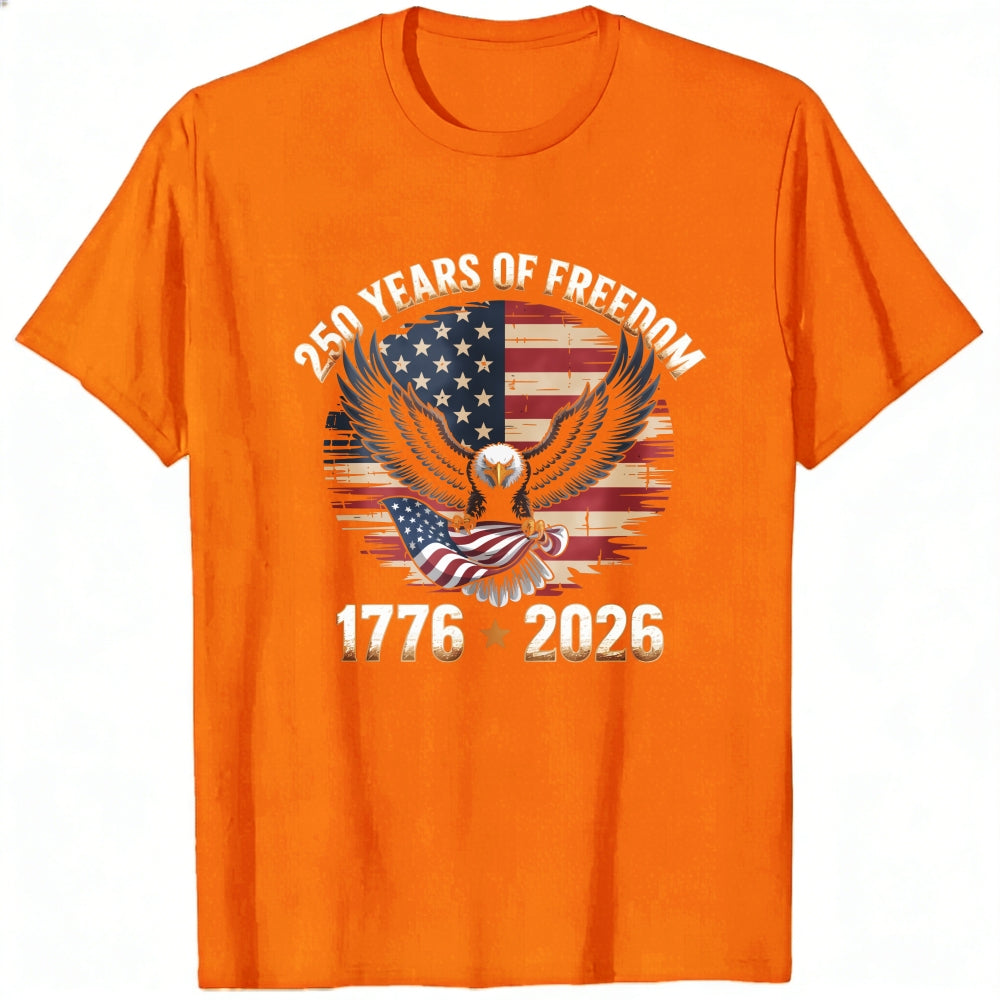 Patriotic Eagle American Flag 250 Years Of Freedom 1776 2026 Classic T-Shirt
