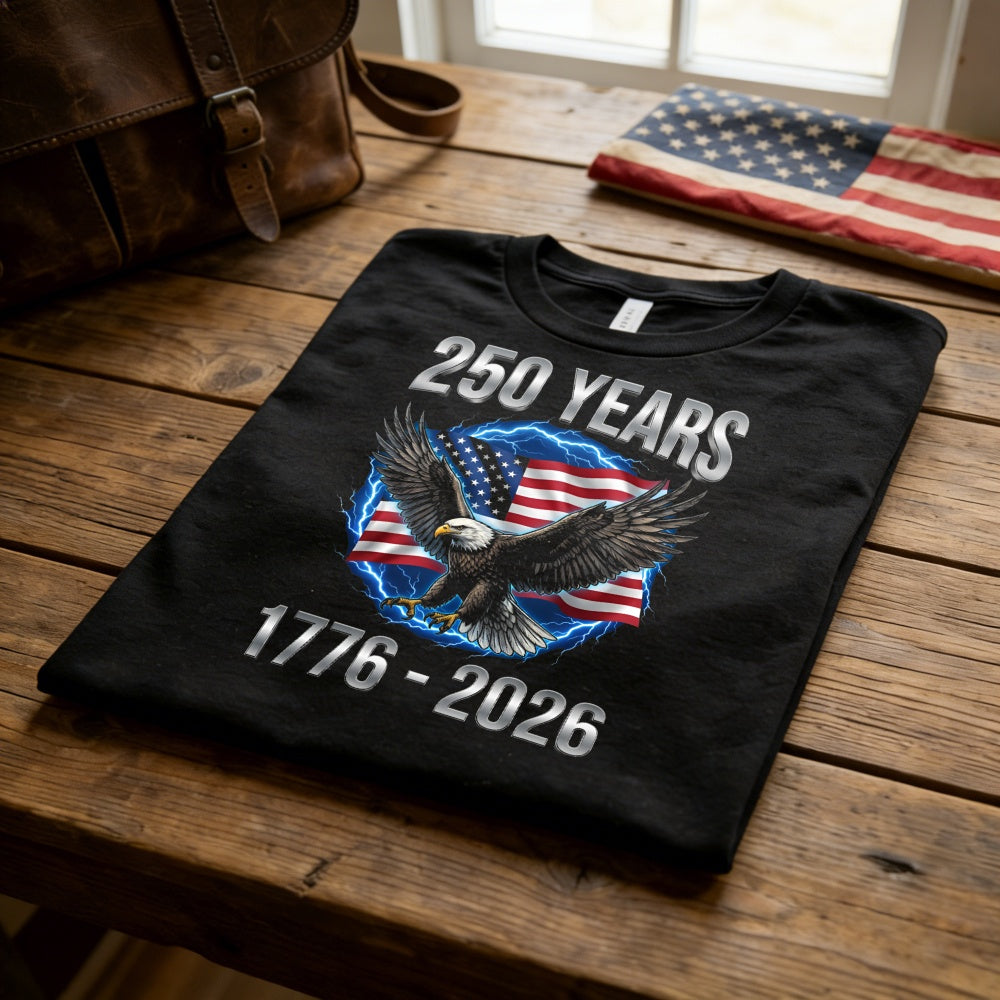 American Eagle Flag 250 Years 1776 2026 Classic T-Shirt