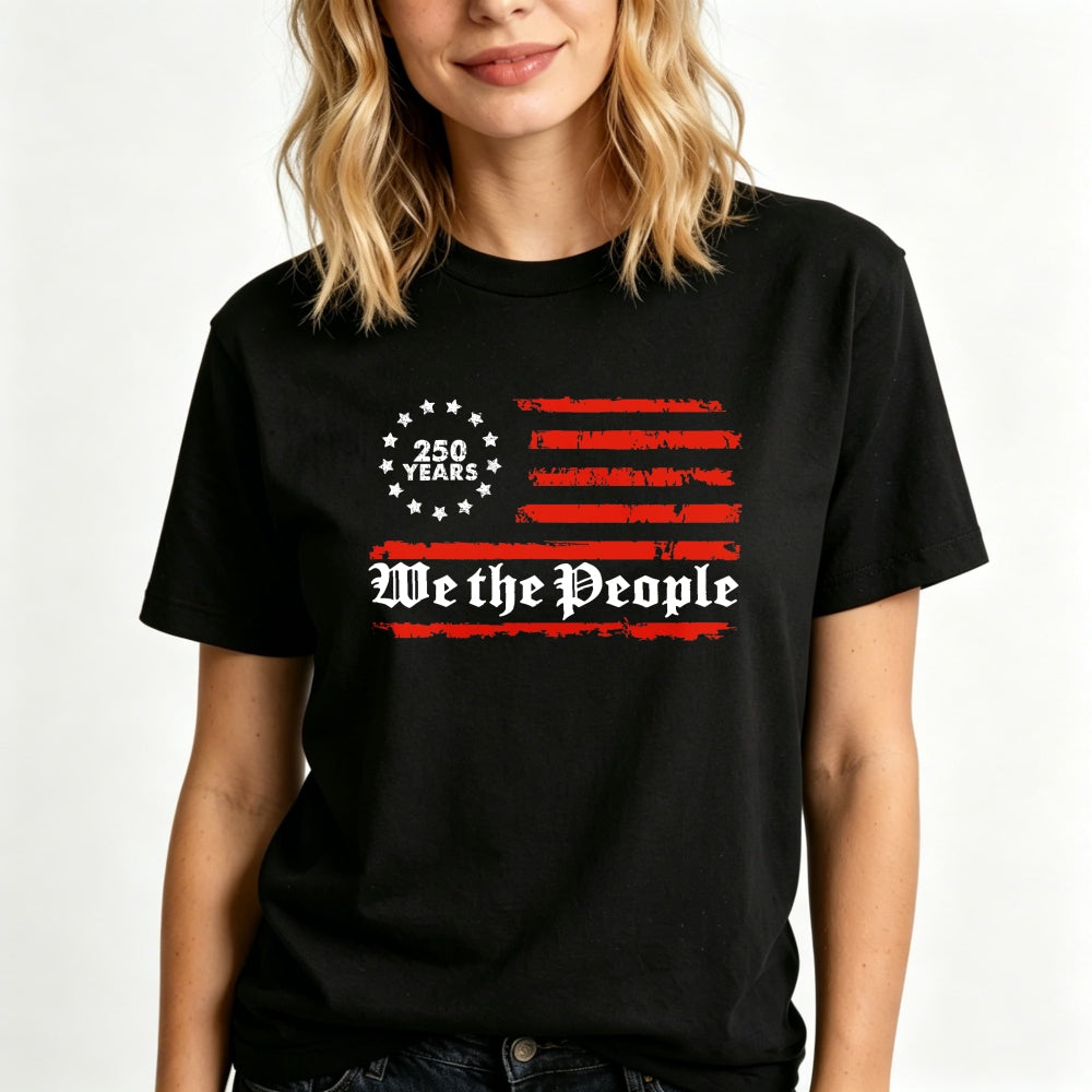 American Flag Design Classic T-Shirt We The People 250 Years