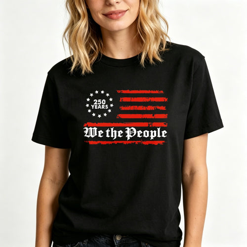 American Flag Design Classic T-Shirt We The People 250 Years