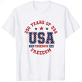 Patriotic American Flag Design Classic T-Shirt 250 Years Of Usa Freedom 1776 2026