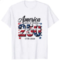 Patriotic American Flag Design Classic T-Shirt 250 Years Of Freedom 1776 2026