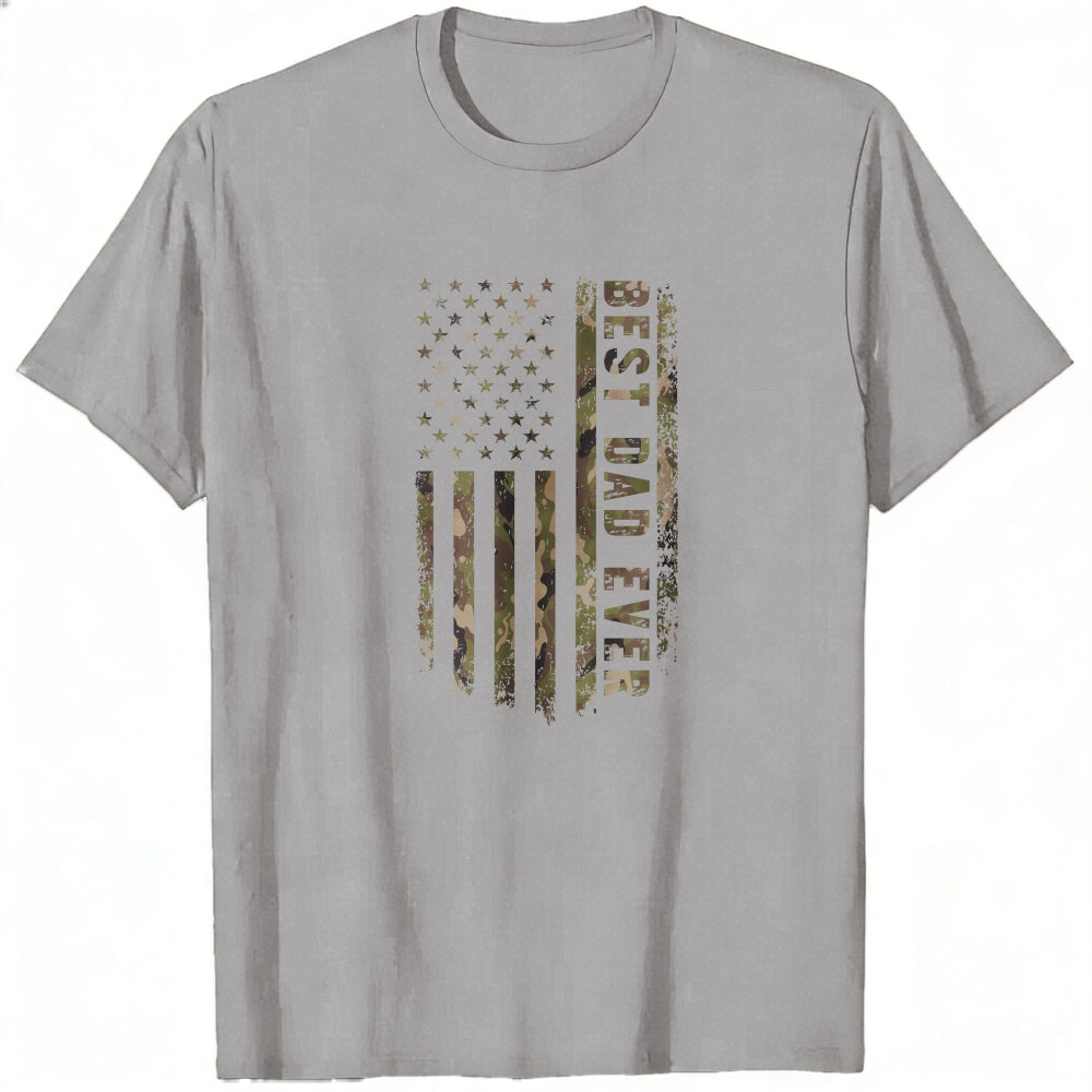 American Flag Camouflage Best Dad Ever Classic T-Shirt
