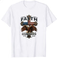 Patriotic Eagle And American Flag Classic T-Shirt Faith Freedom America 250 Years 1776 2025