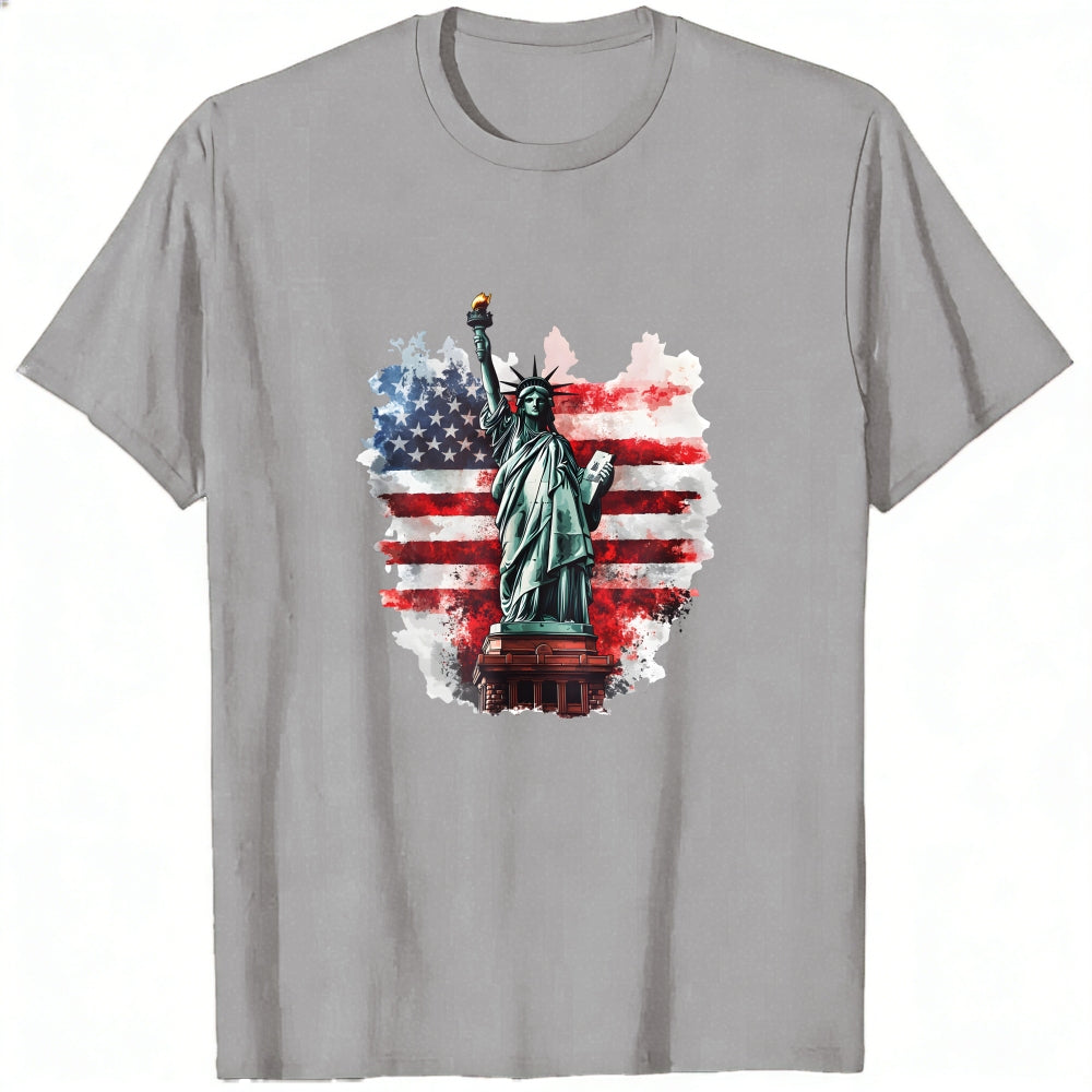 American Flag Statue Of Liberty Classic T-Shirt