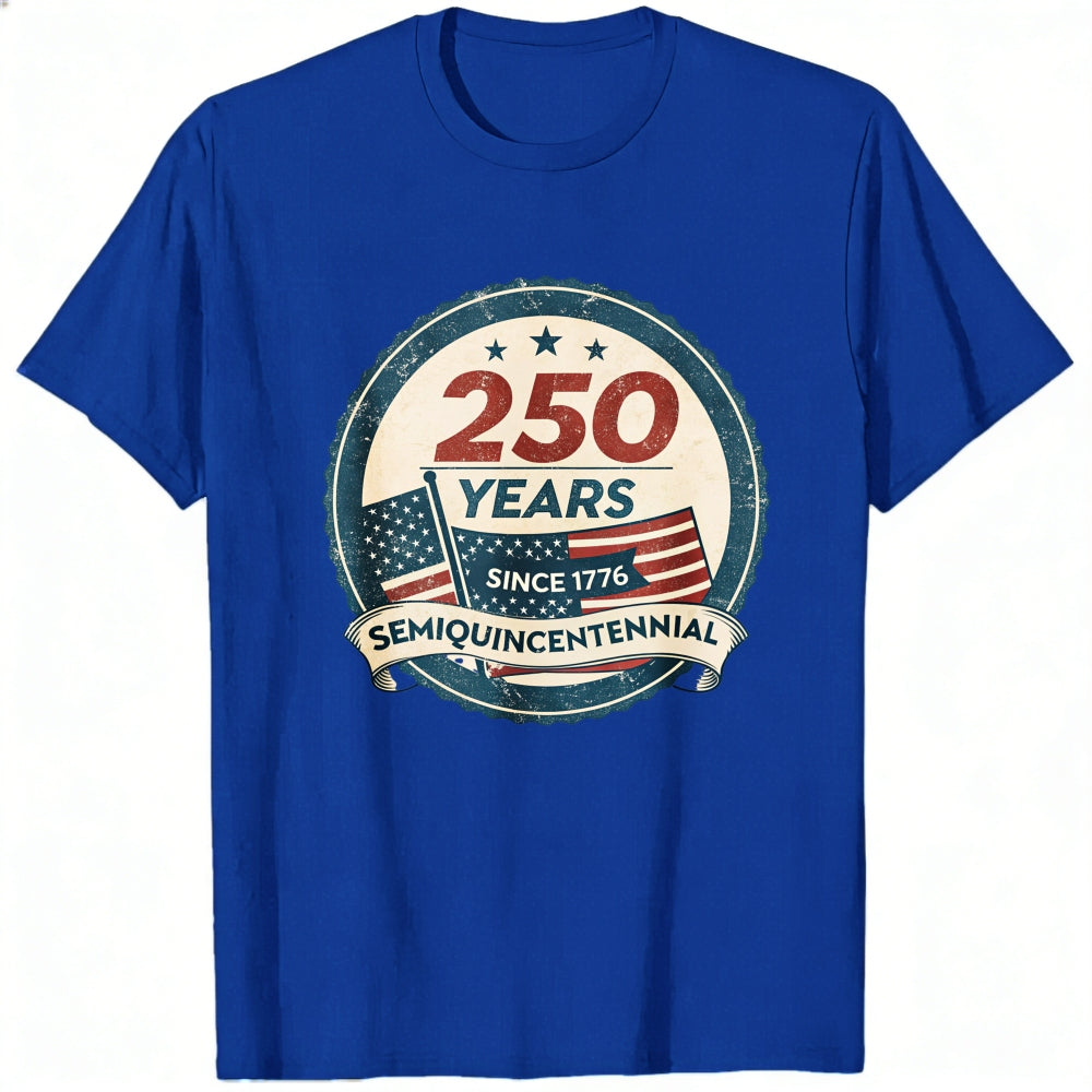 Patriotic American Flag Design Classic T-Shirt 250 Years Since 1776 Semiquincentennial