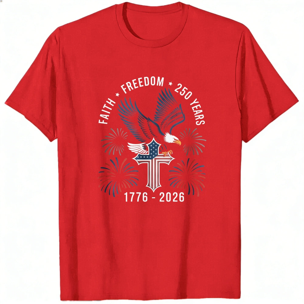 Patriotic Eagle And Fireworks Classic T-Shirt