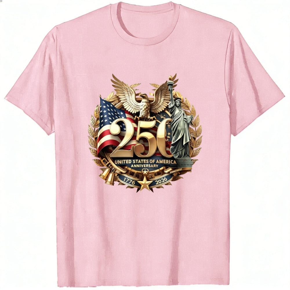Patriotic American Eagle And Statue Of Liberty Classic T-Shirt 250th Anniversary United States Of America 1776 2026
