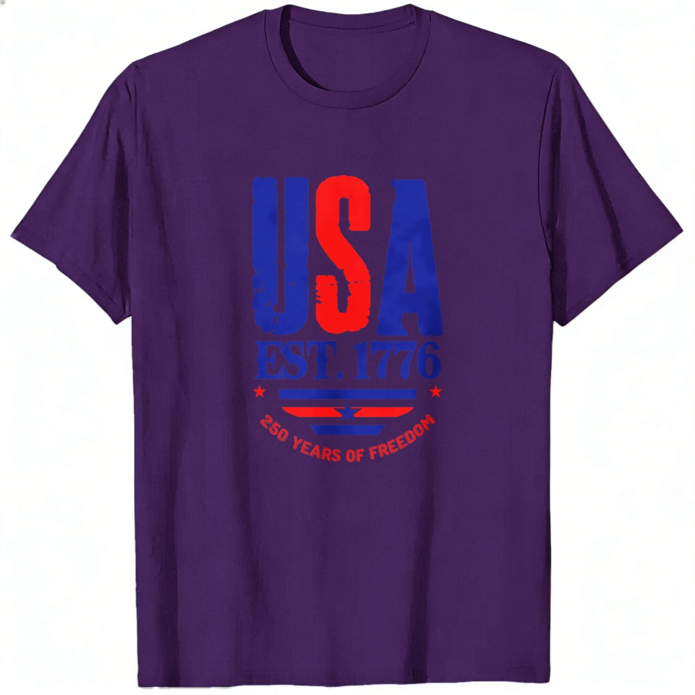 Patriotic Usa Flag Design Classic T-Shirt 250 Years Of Freedom
