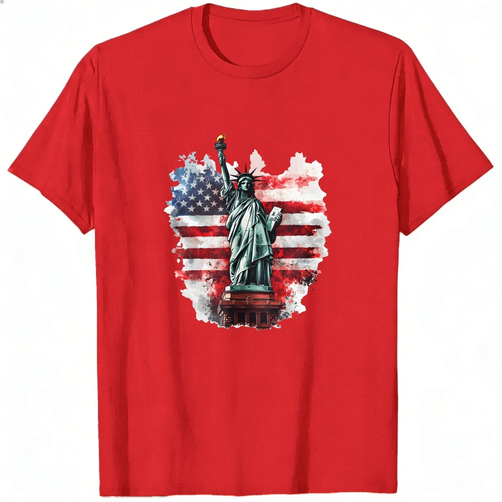 American Flag Statue Of Liberty Classic T-Shirt