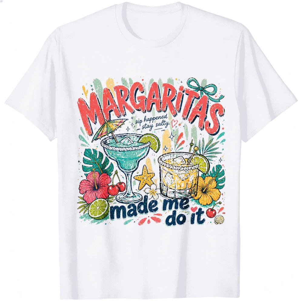 Funny Tropical Margaritas Made Me Do It Classic T-Shirt