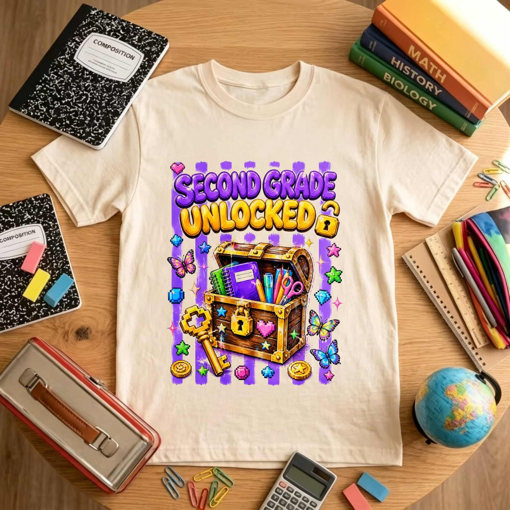 Cute Second Grade Unlocked Treasure Chest Classic T-Shirt