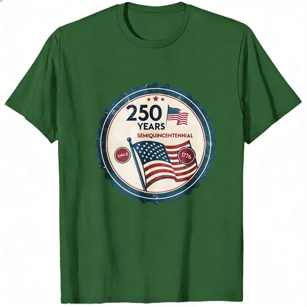 Patriotic American Flag 250 Years Semiquincentennial Classic T-Shirt