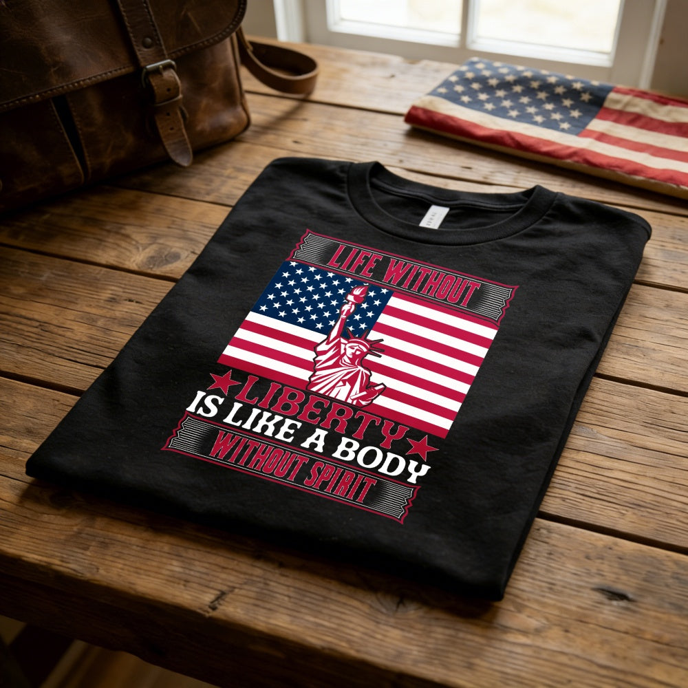 Patriotic American Flag Statue Of Liberty Classic T-Shirt