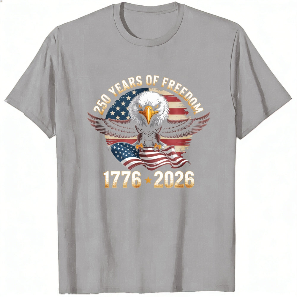 Patriotic Eagle American Flag 250 Years Of Freedom 1776 2026 Classic T-Shirt