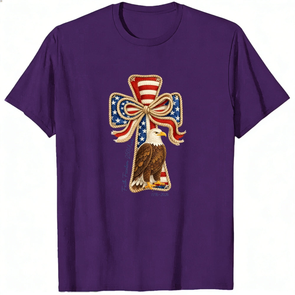 Patriotic Eagle Cross Design Classic T-Shirt