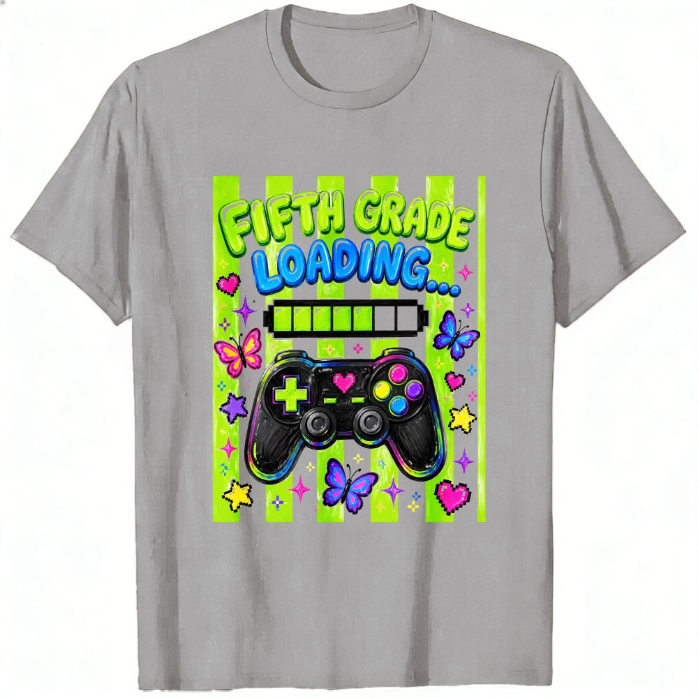 Cute Gamer Girl Fifth Grade Loading Classic T-Shirt